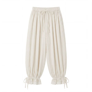 Retro Loose Holiday Wide Leg Tapered Pants