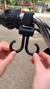 Baby Stroller Hook Double Hook Pram 360 Degree Rotatable Cart Hooks Hanging Diaper Bag Baby Car Seat Hook Stroller Accessories