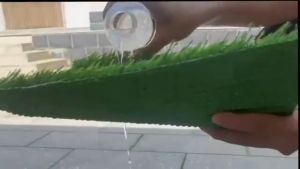 25MM Artificial Grass 1Mx1M Outdoor Rug Synthetic Thick Lawn Astro Turf Carpet Perfect for Indoor/Outdoor Fake Grass Rug