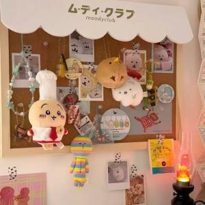 New DIY Cute Dessert House Cork Message Board Home Dormitory Jewelry Wooden Storage Board Wall Decorative Board Room Decoration