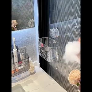 Khay đựng đồ đa năng cốc hút chân không chắc chắn – không cần khoan đục tiện lợi sang trọng G519-MCK-KhayNhua