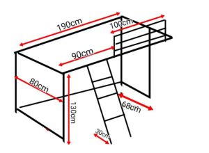 Loft bed customize singapore /helper room loft bed customize