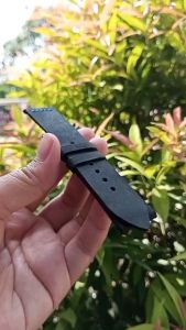 Tali Jam Kulit Asli Sapi Crazy Horse Selapis Hitam TJ2211 Bergaransi