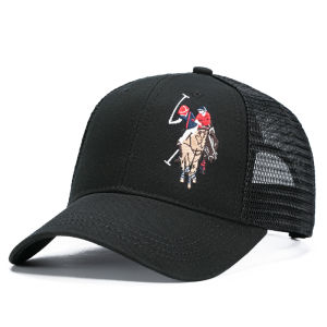 U.S. Polo New Baseball Cap Mens Spring and Summer Casual Mesh Cap Womens Seaside Outdoor Sun Protection Sun Protection Peaked Cap