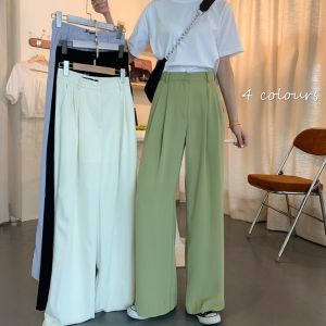 Suit Pants for Women Wide Leg Highwaist Pants for Women Korean Straight Black Pants for Women