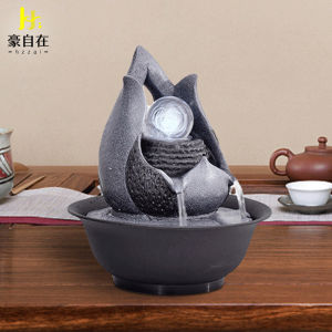 Office Decorations Decoration Tea Table Flowing Water Bring In Wealth and Treasure Minimalist Living Room Fountain Fengshui Ball TV Cabinet Opening Gift