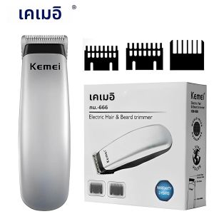 Kemei ออกแบบใหม่ Clipper ผมไฟฟ้า Mini แบบพกพาผม Trimmer ตัดเคราตัดผมมีดโกนผู้ชายสไตล์เครื่องมือ KM-666