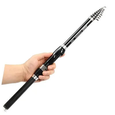 Ultra Durable Telescopic Rock Fishing Rod Spinning Carbon Fiber Pesca Carp Feeder Pole 1.5-3.0M Portable Travel Mini Fish Tackle