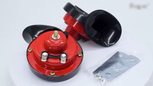 Oright 2pcs Universal Car Horn Motorcycle Horn Super Loud  Auto 12V Vehicle Boat Snail Air Horn Waterproof
