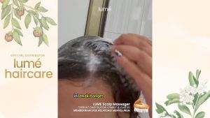 LUME Scalp Massager Sisir Shampoo Keramas Sikat Rambut Pijat Kepala Gold Alat Pemijat Kulit Kepala Relaksasi Sikat Silikon