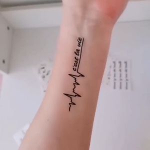 Tattoo con sói K-500 Hình xăm dán HCM Sticker Tattoo nhỏ cá tính 10.5 x 6cm tattoo đẹp Ivy Store