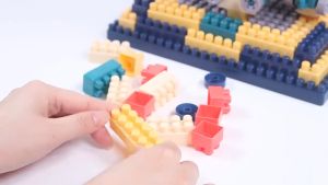 260/520Pcs Mainan Anak Block Susun Anak Brick Balok Edukasi Balok Bangunan Puzzle Perakitan