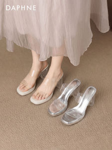 Daphne | Comfortable Transparent Thick Heel Summer Sandals
