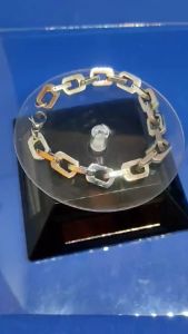 Fashion Baru Rantai Tangan(Bangle) KasarRock StyleOri.Stainless Steel Material Jamin Tak Karat (L:1cmP:21cm) Saiz ini Sesuai Lelaki/ Perempuan新时尚潮流手链(钛不锈钢材质保证不生锈) 此手链适合潮男潮女.