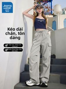 Jeanswest | Summer Lightweight High Waist Wide Leg Casual Work Pants