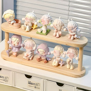 Wooden Storage Shelf 2-Tiers Desktop Organizer Shelves Desk Perfume Display Rack Desktop Dressing Table Cosmetics Storage Rack