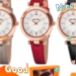 นาฬิกา Folli Folli หนังแท้น้ำหนักเบาทองคำสีกุหลาบหรูหราแฟชั่นฝังเพชรนาฬิกาอังกฤษกันน้ำ Wf16r009sp นาฬิกาผู้หญิง