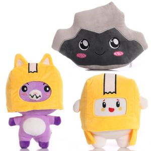 Lanky--box Removable Cartoon Robot Soft Toy Plush Childrens Gift Turned Into A Doll Girl Bed Kawaii Pillow Lovely Gift