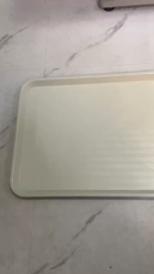 Plastic Serving Tray Large Rectangular Food Tray Non Slip Kitchen Table Organizer Coffee Tea Breakfast Snacks Party Use