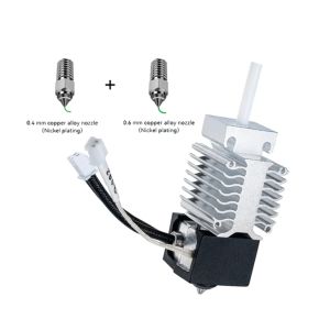 Creality | Creality Copper Alloy Nozzle Hotend Kit 0.4mm/0.6mm For Ender-3 V3 Se High-speed 250mm/s 3d Printer Parts For Faster Printing