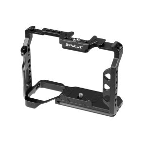 PULUZ | PULUZ Metal Camera Cage Stabilizer Rig For Sony A7 IV/ ILCE-7M4 / A7M4 / A7M3 / A7R3 / A7R III / A7R5 Aluminum Alloy Camera Cage