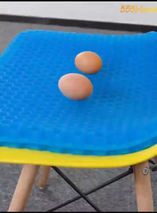 Gel Cushion Seat Double Layer Lumbar Back Support Egg Sitter Chair & Car Cushion Pad Breathable