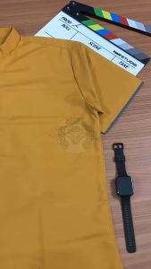 Baju Muslim Pria - Koko Pria Dewasa Lengan Pendek Polos Kerah Shanghai Bahan Katun Size MLXLXXL