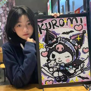 Kilomary Diamond Painting DIY 2023 รูปติดกระเบื้องเพชร ความยากสูง สำหรับเด็กผู้หญิง อุปกรณ์งานฝีมือ