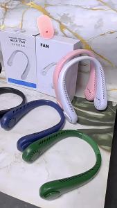 Quạt Mini Không Cánh Sạc USB Di Động Dùng Ngoài Trời Kiểu Dáng Mới Thiết Kế Đeo Cổ Nhỏ Gọn