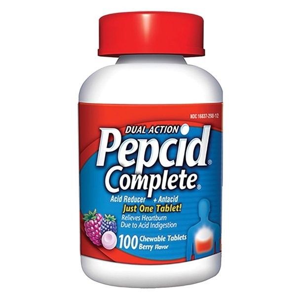 Pepcid Complete Dual Action 100 Chewable Tablets Th