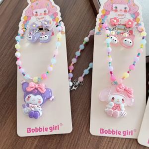 Pembayaran di Tempat: Kalung Anting Lucu untuk Anak & Perhiasan Manik-Manik Warna Ceria