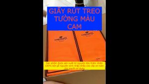 Combo 4 Bịch Khăn Giấy rút treo tường màu cam Sipiao