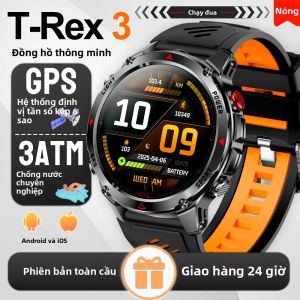 Đồng Hồ Thông Minh Thể Thao GPS Chuyên Nghiệp Mới Năm 2025 Dành Cho Nam Theo Dõi Chạy Bộ Bơi Lội Ngoài Trời Với La Bàn Máy Đo Độ Cao Khả Năng Chống Sốc 3ATM Thiết Bị Theo Dõi Thể Dục