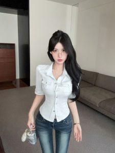 GUZILIAN | Trendy Fashion Stylish Waist Shaping Summer Short Shirt Polo Collar