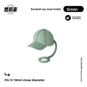 Food Grade Silicone Straw Dustproof Cover Ball Cap Creative Cute Diameter 9-10mm Suitable for Straw Cups Water Bottles