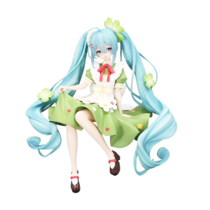 Bandai | Cute-style Hatsune Miku Figure For Pretty Girl Four-Leaf Clover Flower Fairy Model Decorative Collectibles - Great Birthday Gift