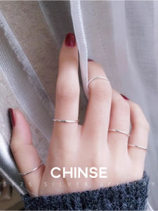 CHINSE | Solid 925 Silver Simple Thin Joint Ring
