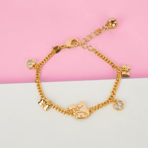Collexion Classic Ribbon Melody With Love Bracelet Anak Lapis Emas Gold Plated