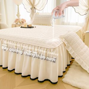 BEIPIN | Waterproof and Leakproof Tie Band Bed Skirt Cover Cotton