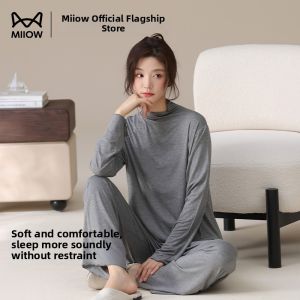 MiiOW | Turtleneck Single Color Base Layer Homewear Set