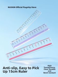 Nusign | Non-slip Easy-to-pick Student Ruler 15cm