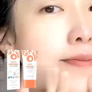 Jaysuing Gluta Whitening Lazy Cream 30gr - Krim Wajah Pemutih Mencerahkan Kulit Melembabkan dan Mengencangkan Kulit