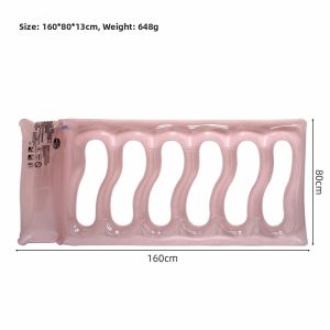 Transparent Jelly Hollow Floating Mattress Inflatable Water Float Raft Adult Kids Summer Pool Sea Relaxation Lounger Water Toy