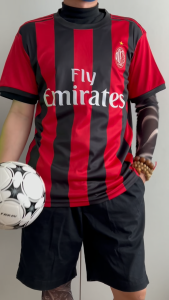เสื้อแข่งใหม่ของ AC มิลาน! สีแดง-ดำคลาสสิก ผ้าลมเย็น ใส่สบาย ดีไซน์เท่ #เสื้อบอล #ACMilan#เอซี มิลาน#เซเรีย อา#จัดส่งตรงทั่วไทย