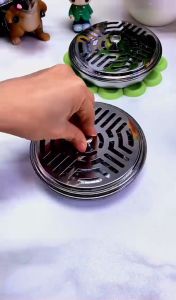 ถาดใส่ยากันยุง ที่ใส่ยากันยุง มีฝาปิด วัสดุทําจากสแตนเลสอย่างดี