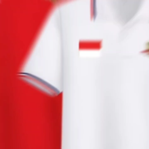 Kaos Kerah List Pelangi Logo Bendera Garuda / Kaos Polo Lengan Pendek Kancing 2 Baris Logo Garuda / COD