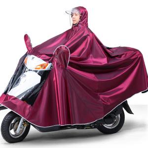 Korean Style Oversized Embroidered Thick Rain Poncho