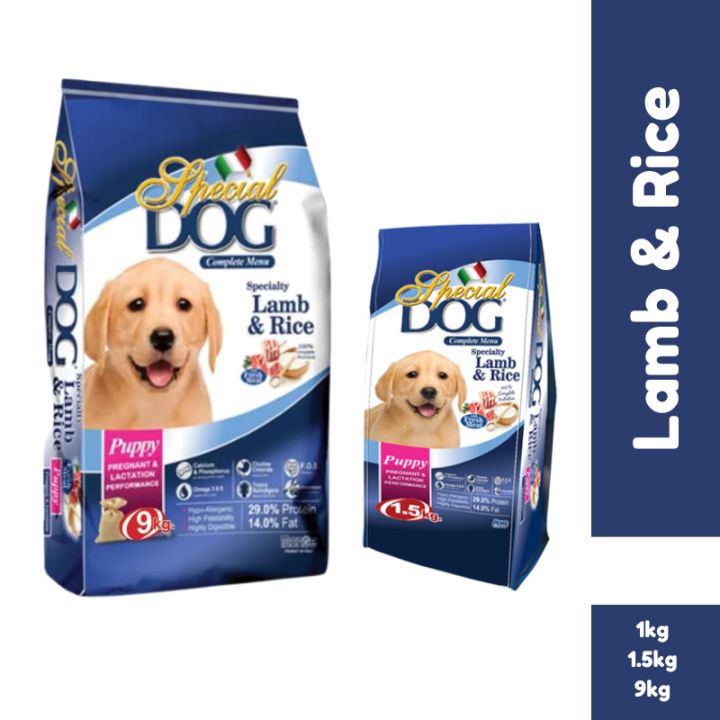 Special Dog Dry Food Puppy Lamb and Rice 1kg repacked 1.5kg & 9kg orig packaging Lazada PH