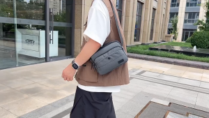 Korean Crossbody Bag Multi Zipper Shoulder bags For Men Waterproof Large Capacity Men Sling Bag