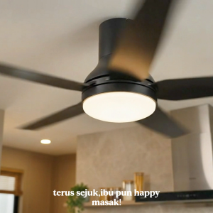 【Designers choice】REGAIR MT DC Motor Ceiling Fan with Light 36/46/56" 5Blade 16Speed 10000CFM Remote Control 12-year warranty
